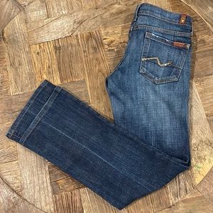 7 Jeans with gold rhinestones